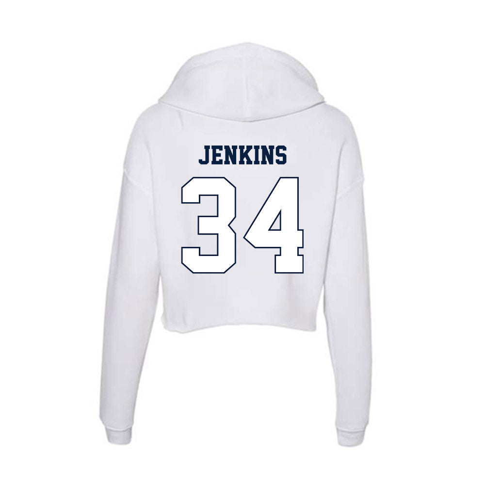 Monmouth - NCAA Men's Lacrosse : Jaeden Jenkins - Women's Crop Fleece Hoodie-1