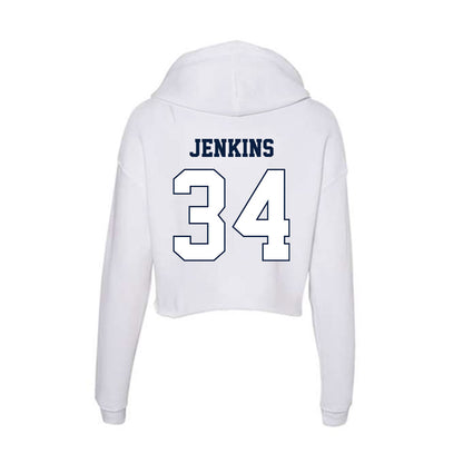 Monmouth - NCAA Men's Lacrosse : Jaeden Jenkins - Women's Crop Fleece Hoodie-1