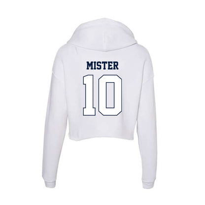 Monmouth - NCAA Football : Keshawn Mister - Women's Crop Fleece Hooded Sweatshirt-1
