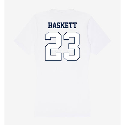 Monmouth - NCAA Football : Amir Haskett - Women's V-Neck T-Shirt-1