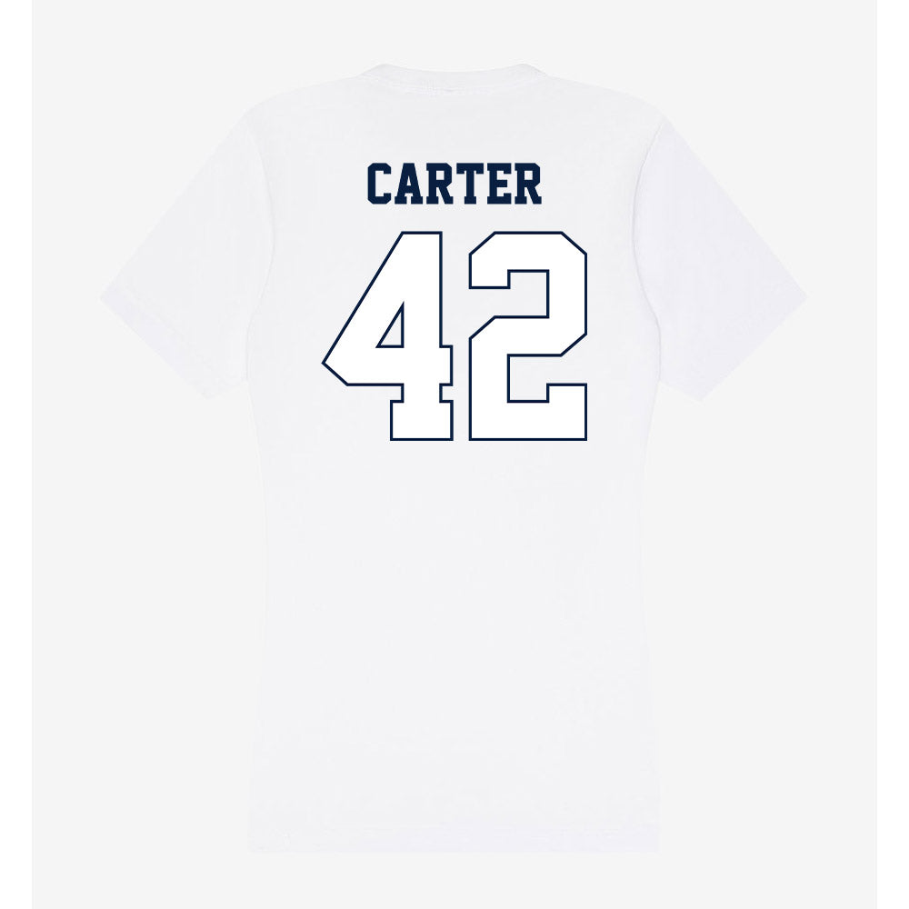 Monmouth - NCAA Football : Nolan Carter - Women's V-Neck T-Shirt-1