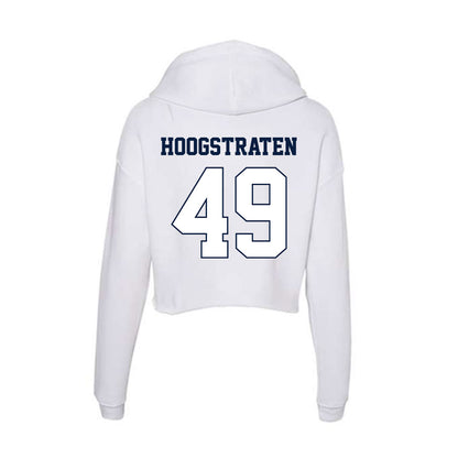 Monmouth - NCAA Men's Lacrosse : Kade Hoogstraten - Women's Crop Fleece Hoodie-1