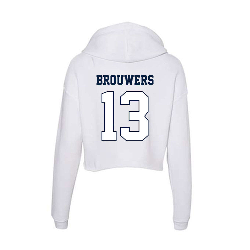 Monmouth - NCAA Women's Field Hockey : Eulalie Brouwers - Women's Crop Fleece Hoodie-1
