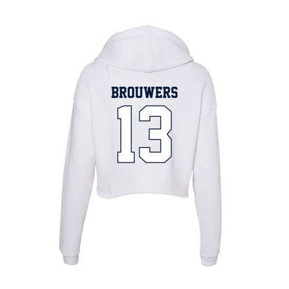 Monmouth - NCAA Women's Field Hockey : Eulalie Brouwers - Women's Crop Fleece Hoodie-1