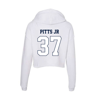 Monmouth - NCAA Football : Korry Pitts Jr - Women's Crop Fleece Hooded Sweatshirt-1