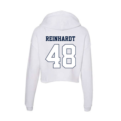 Monmouth - NCAA Football : Heath Reinhardt - Women's Crop Fleece Hooded Sweatshirt-1