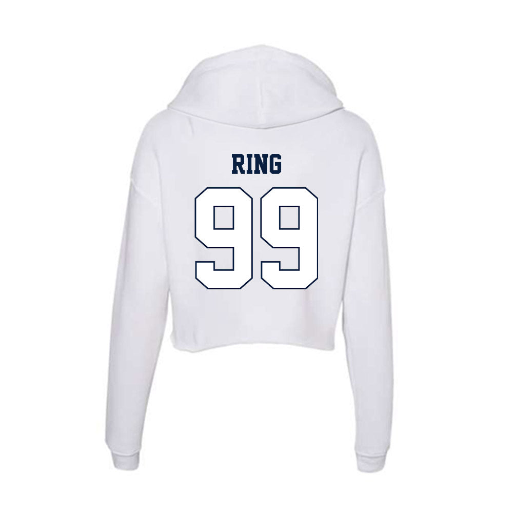 Monmouth - NCAA Men's Lacrosse : Kevin Ring - Women's Crop Fleece Hoodie-1