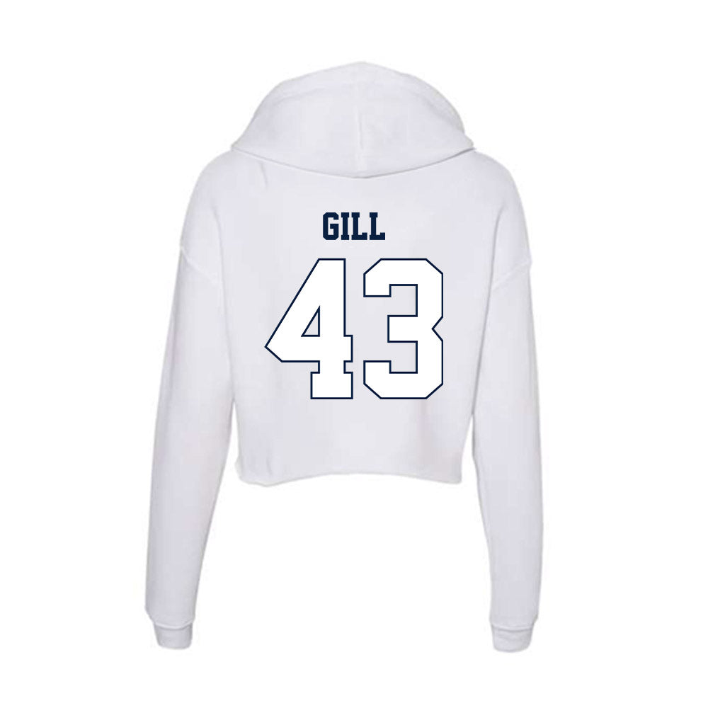 Monmouth - NCAA Men's Lacrosse : Arjun Gill - Women's Crop Fleece Hoodie-1