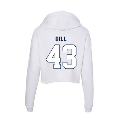 Monmouth - NCAA Men's Lacrosse : Arjun Gill - Women's Crop Fleece Hoodie-1
