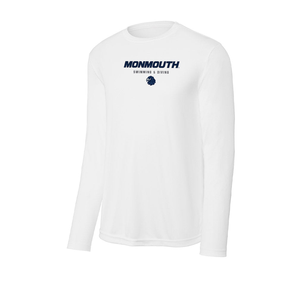 Monmouth - NCAA Men's Swimming & Diving : Patrick Hynes - Activewear Long Sleeve T-Shirt-0