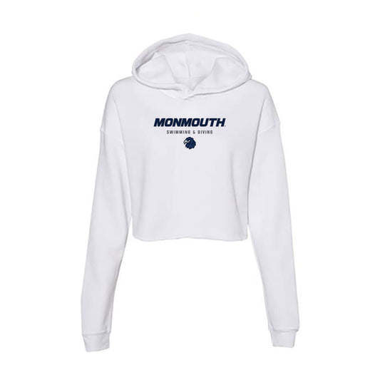 Monmouth - NCAA Men's Swimming & Diving : Izan Arroyo Lopez del Castillo - Women's Crop Fleece Hoodie-0