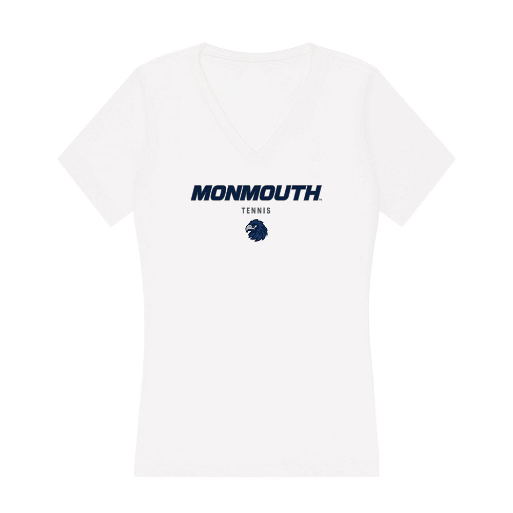 Monmouth - NCAA Men's Tennis : Santiago Ledesma - Women's V-Neck T-Shirt-0