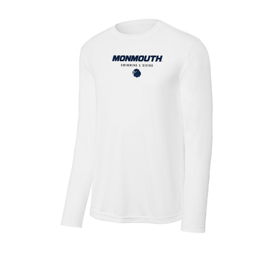 Monmouth - NCAA Men's Swimming & Diving : Sebastian Leal - Activewear Long Sleeve T-Shirt-0