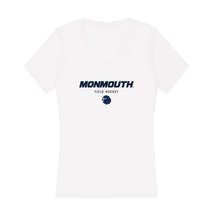 Monmouth - NCAA Women's Field Hockey : Keely Bowers - Women's V-Neck T-Shirt-0