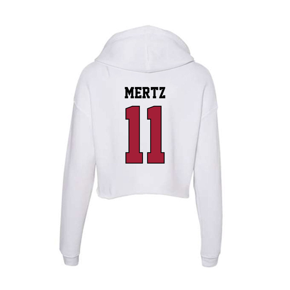 St. Joe's - NCAA Women's Field Hockey : karlie mertz - Women's Crop Fleece Hooded Sweatshirt-1