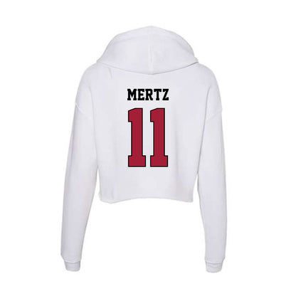 St. Joe's - NCAA Women's Field Hockey : karlie mertz - Women's Crop Fleece Hooded Sweatshirt-1