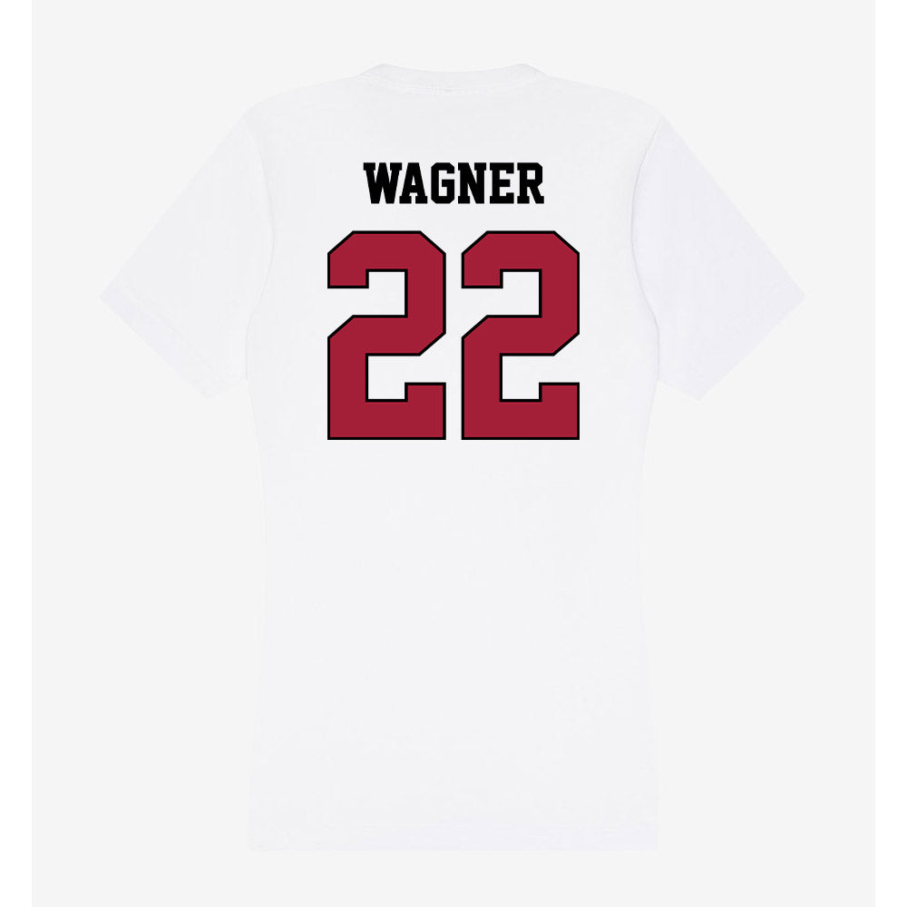St. Joe's - NCAA Softball : Jenna Wagner - Women's V-Neck T-Shirt-1