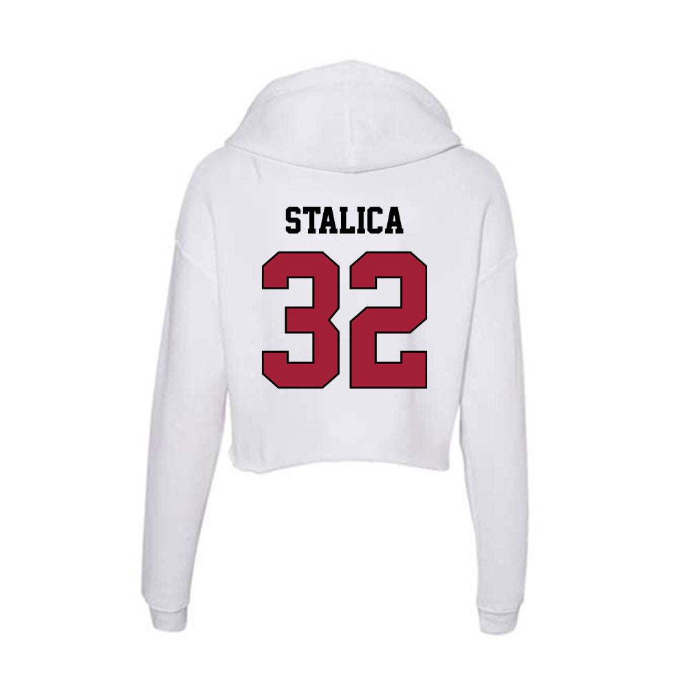 St. Joe's - NCAA Softball : Lauren Stalica - Women's Crop Fleece Hoodie-1