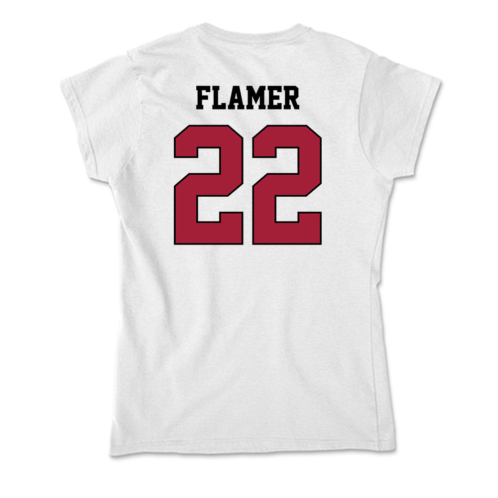 St. Joe's - NCAA Men's Basketball : Donovan Flamer - Soft Style Women’s T-Shirt-1
