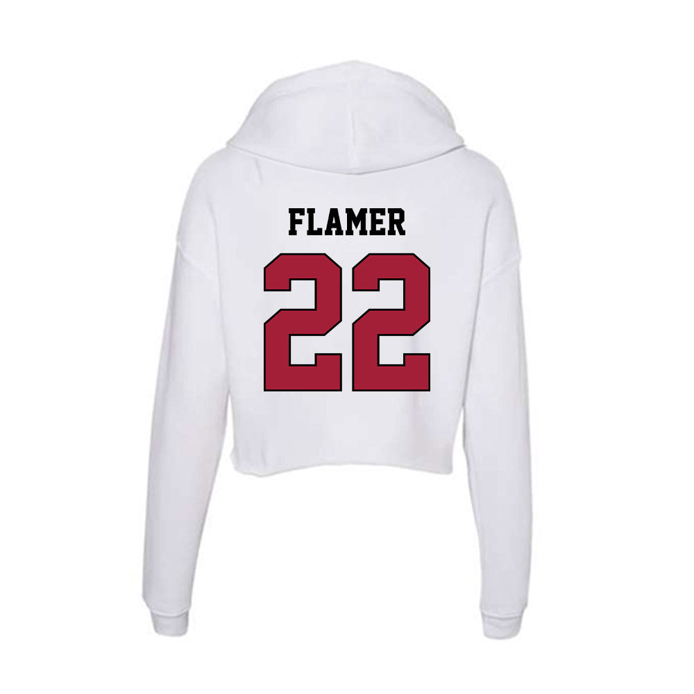 St. Joe's - NCAA Men's Basketball : Donovan Flamer - Women's Crop Fleece Hoodie-1