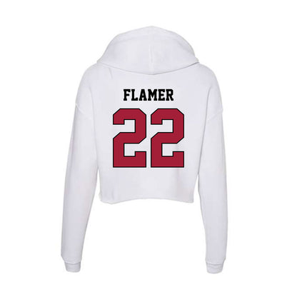 St. Joe's - NCAA Men's Basketball : Donovan Flamer - Women's Crop Fleece Hoodie-1