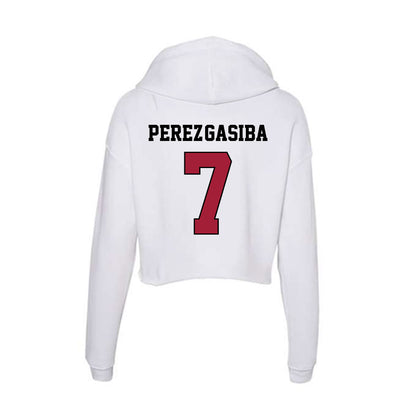 St. Joe's - NCAA Men's Soccer : Sebastian Perez-Gasiba - Women's Crop Fleece Hoodie-1