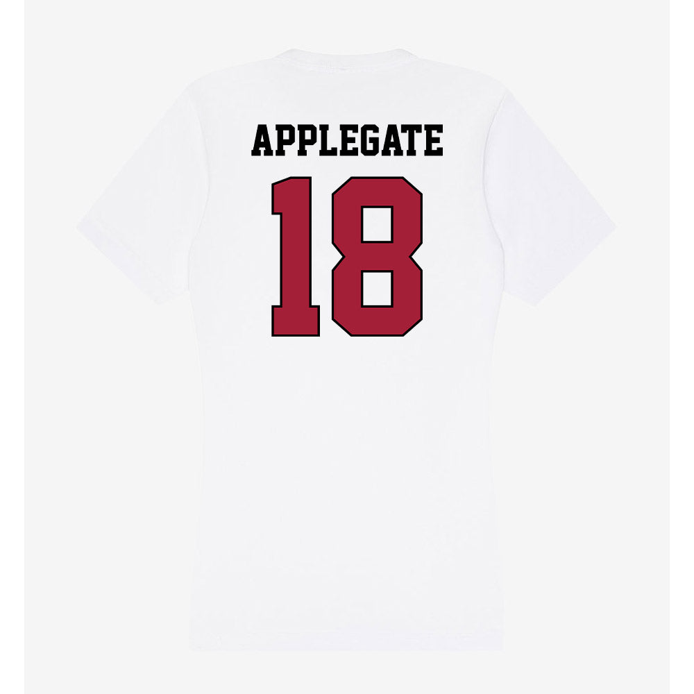 St. Joe's - NCAA Baseball : Carson Applegate - Women's V-Neck T-Shirt-1