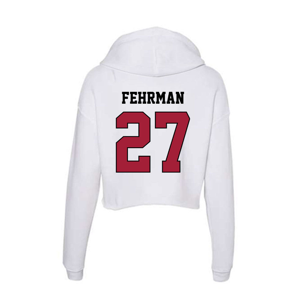 St. Joe's - NCAA Baseball : Cole Fehrman - Women's Crop Fleece Hoodie-1