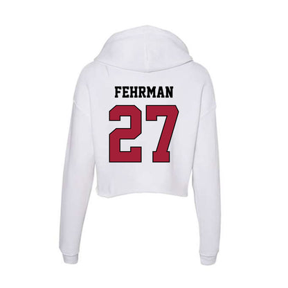 St. Joe's - NCAA Baseball : Cole Fehrman - Women's Crop Fleece Hoodie-1