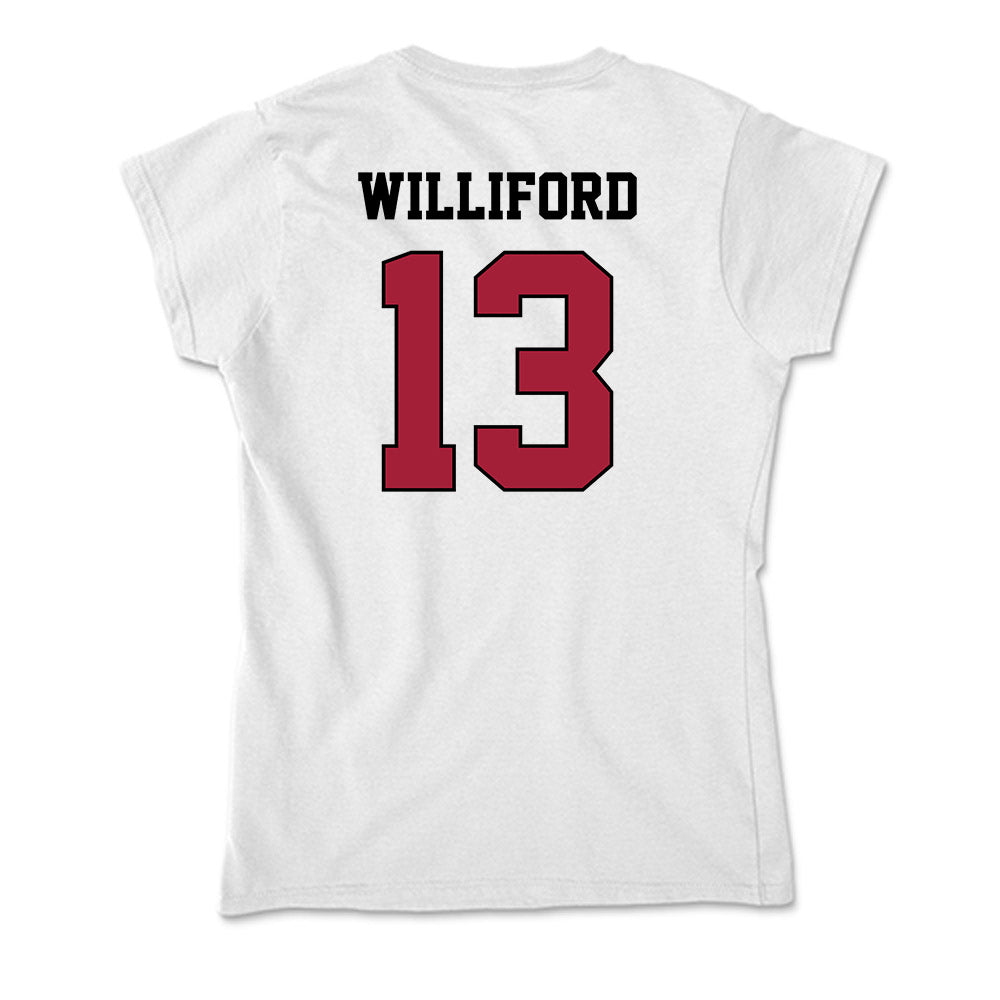 St. Joe's - NCAA Men's Basketball : Austin Williford - Soft Style Women’s T-Shirt-1