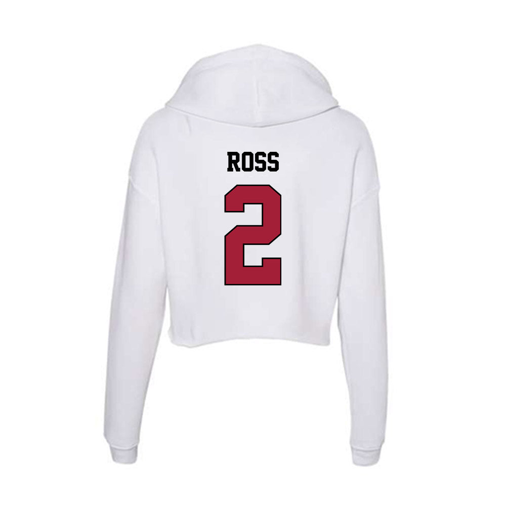 St. Joe's - NCAA Men's Soccer : Jake Ross - Women's Crop Fleece Hoodie-1