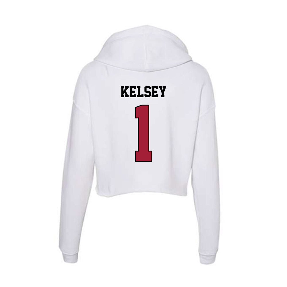 St. Joe's - NCAA Baseball : Alex Kelsey - Women's Crop Fleece Hoodie-1