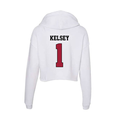 St. Joe's - NCAA Baseball : Alex Kelsey - Women's Crop Fleece Hoodie-1