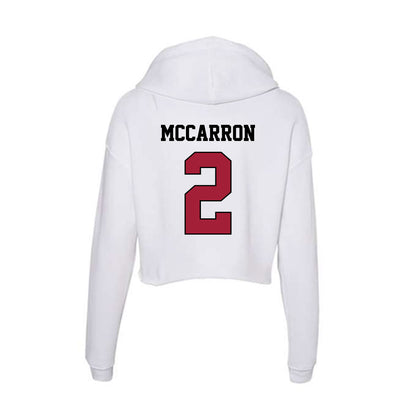 St. Joe's - NCAA Baseball : Duke McCarron - Women's Crop Fleece Hoodie-1