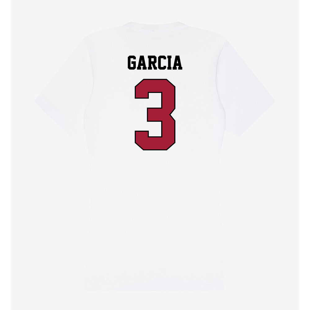 St. Joe's - NCAA Men's Lacrosse : Zion Garcia - Women's V-Neck T-Shirt-1