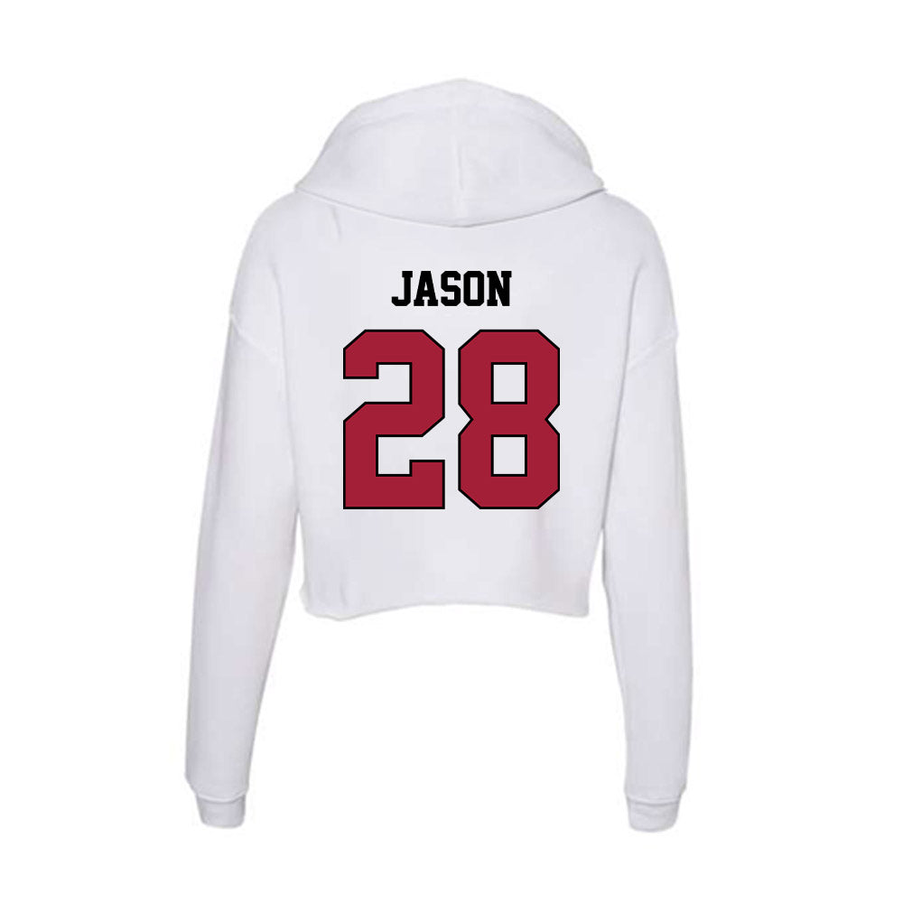 St. Joe's - NCAA Men's Lacrosse : Jesse Jason - Women's Crop Fleece Hoodie-1