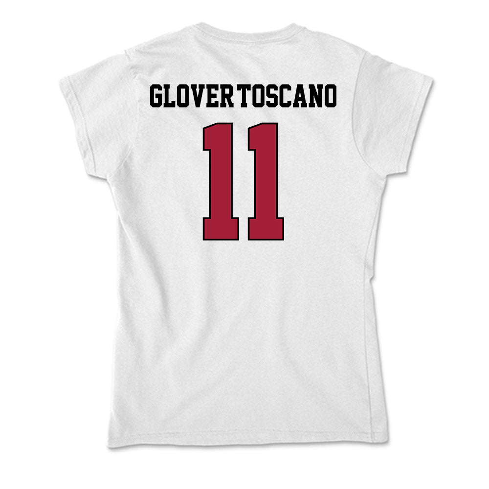 St. Joe's - NCAA Men's Basketball : Jaiden Glover-Toscano - Soft Style Women’s T-Shirt-1