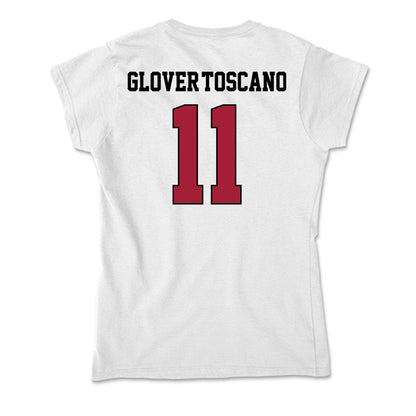 St. Joe's - NCAA Men's Basketball : Jaiden Glover-Toscano - Soft Style Women’s T-Shirt-1