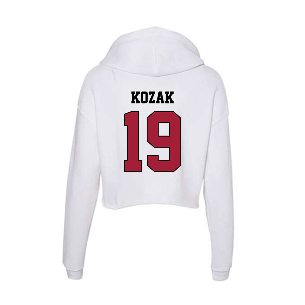 St. Joe's - NCAA Women's Soccer : Taryn Kozak - Women's Crop Fleece Hooded Sweatshirt-1