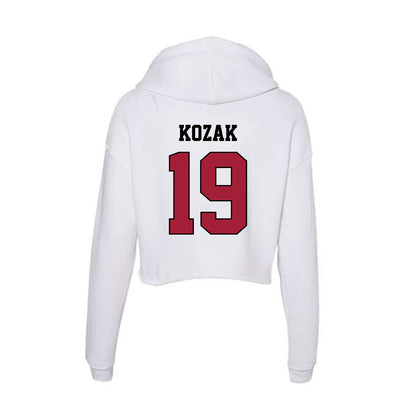 St. Joe's - NCAA Women's Soccer : Taryn Kozak - Women's Crop Fleece Hooded Sweatshirt-1