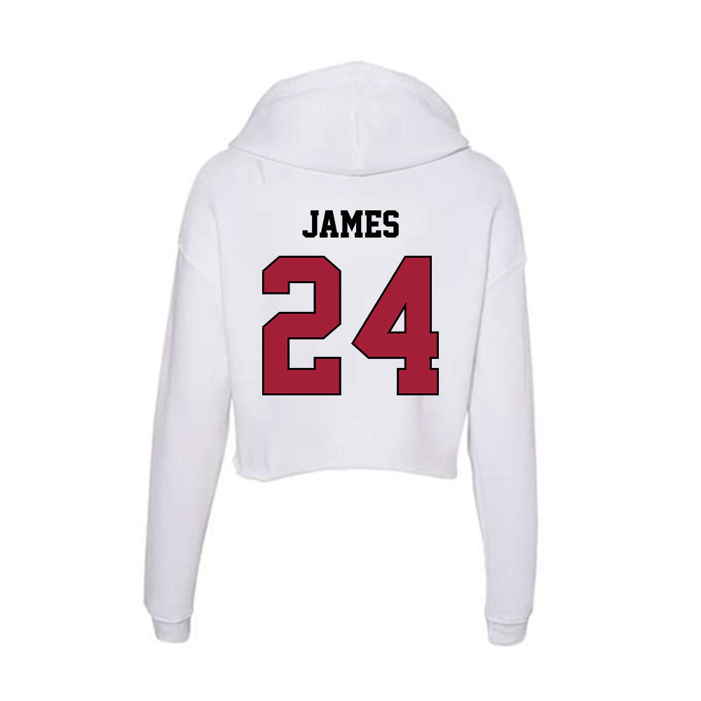 St. Joe's - NCAA Women's Field Hockey : Brooke James - Women's Crop Fleece Hoodie-1