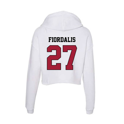 St. Joe's - NCAA Men's Lacrosse : Jack Fiordalis - Women's Crop Fleece Hoodie-1