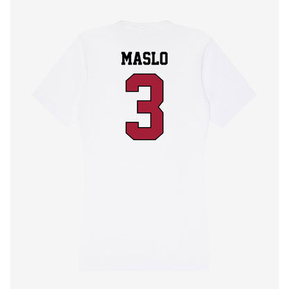 St. Joe's - NCAA Baseball : Augie Maslo - Women's V-Neck T-Shirt-1