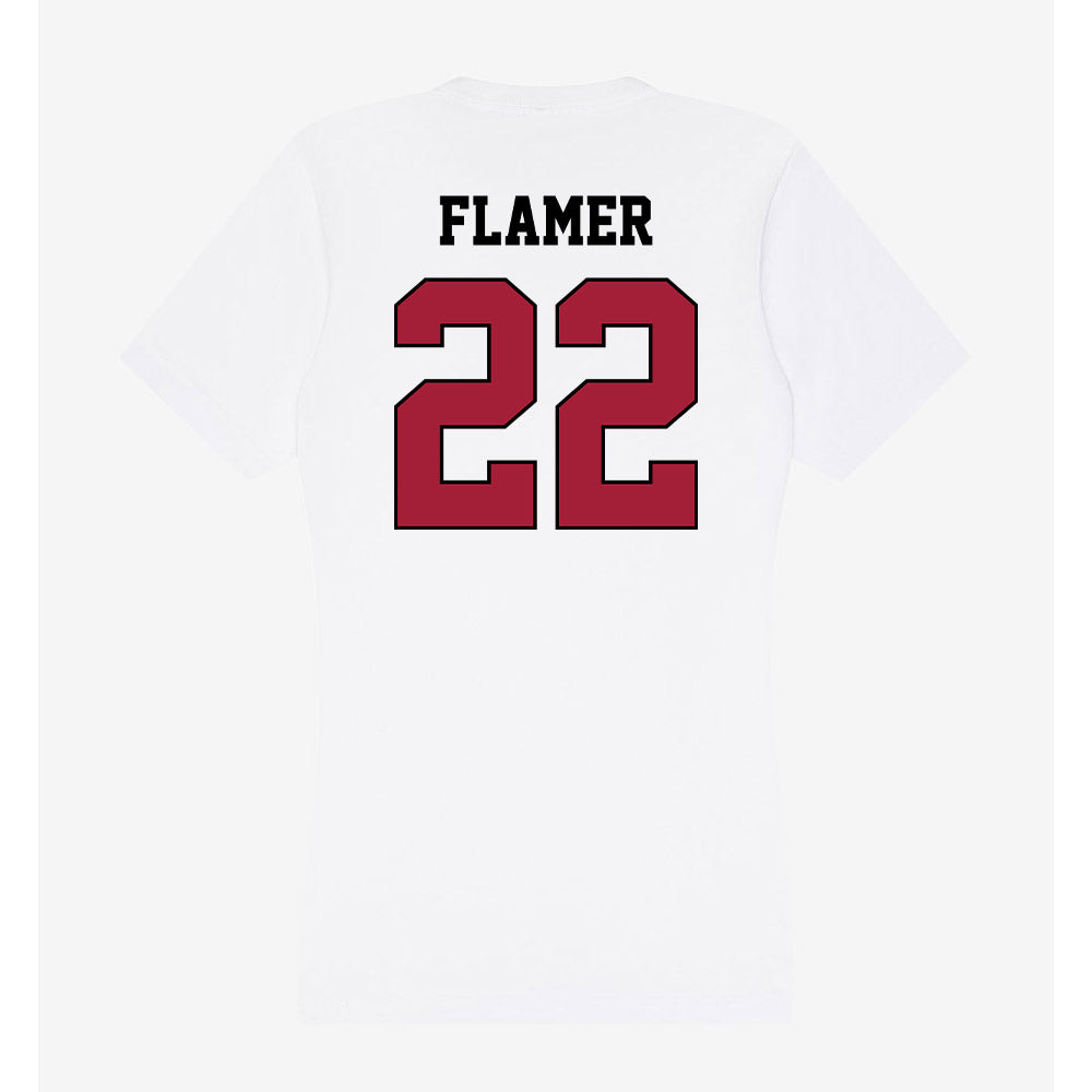St. Joe's - NCAA Men's Basketball : Donovan Flamer - Women's V-Neck T-Shirt-1