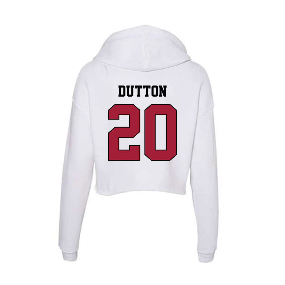 St. Joe's - NCAA Men's Lacrosse : Ben Dutton - Women's Crop Fleece Hoodie-1