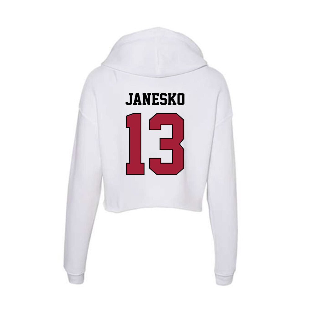 St. Joe's - NCAA Baseball : Jason Janesko - Women's Crop Fleece Hoodie-1