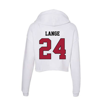 St. Joe's - NCAA Men's Basketball : Will Lange - Women's Crop Fleece Hoodie-1
