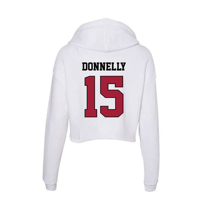 St. Joe's - NCAA Men's Soccer : Aidan Donnelly - Women's Crop Fleece Hoodie-1