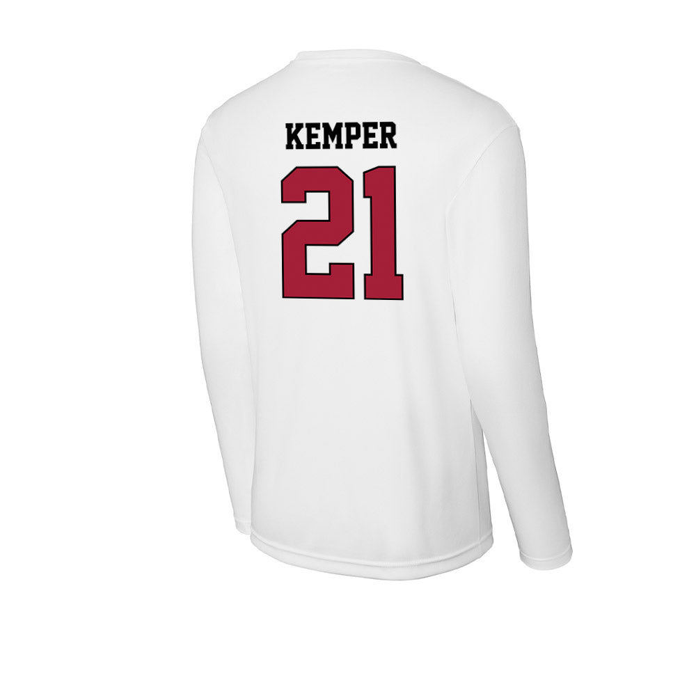 St. Joe's - NCAA Men's Basketball : Davis Kemper - Activewear Long Sleeve T-Shirt-1