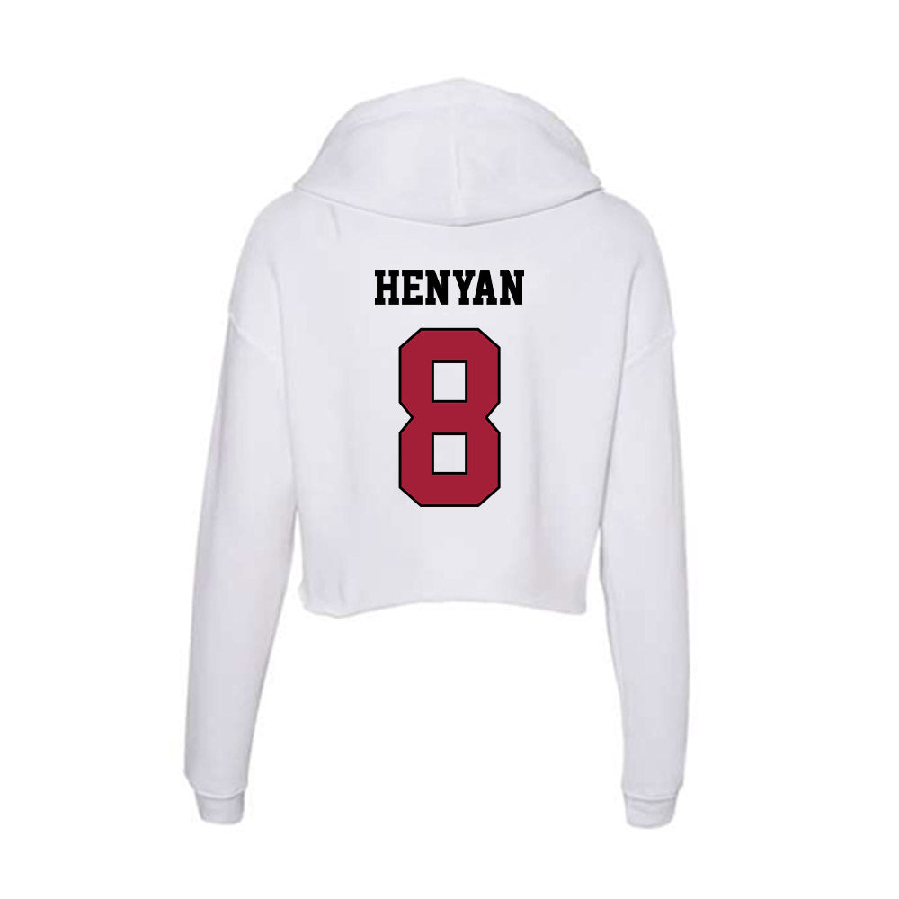 St. Joe's - NCAA Women's Field Hockey : Michaela Henyan - Women's Crop Fleece Hooded Sweatshirt-1